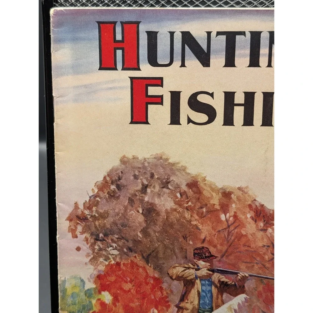 Vintage Hunting And Fishing September 1940 Hunting Dogs Cover Outdoorsman